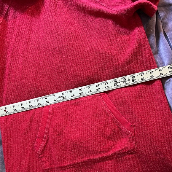 MARC NEW YORK Red Terrycloth Hooded Coverup Sz S - Picture 5 of 6